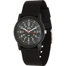 Mns Camper Blk Dial Sprt Watch Black Nylon Strap -
