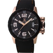 Momentus Stainless Steel with Black Rubber Band & Dial wirh Black ...