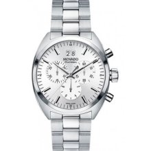 Movado 0606477 Watch Datron Mens Silver Dial Stainless Steel Case Quartz 606477