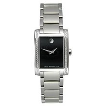 Movado Bracelet Diamond Accents Black Museum Dial Women's watch #606405