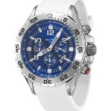 Nautica Mens N14537G NST Round Chronograph Resin Band