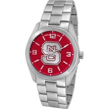 NCSU Wolfpack Elite Series Men's Silver Watch