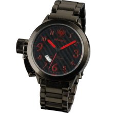 New Infantry Military Army Fire Red Force Black Stainless Steels Quar