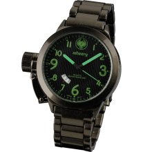 New Infantry Military Army Green Force Black Stainless Steels Quartz