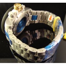 New Mens Invicta Master Of The Oceans Swiss Sea Hunter S.S. Chrono Msrp $1595