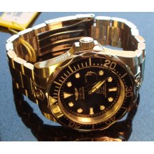 New Mens Invicta S.S. 21 Jewel Automatic Grand Diver 1 Ooo Feet W Black Dial