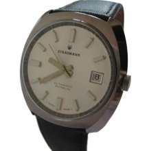 New old stock automatic Straumann waterproof stainless steel Swiss watch