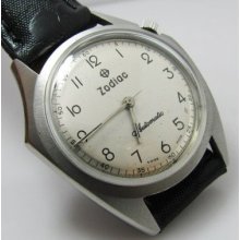Nice & Rare Zodiac Olympos Automatic White Dial Gents.