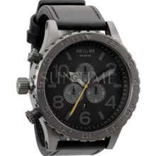 Nixon NA124680-00 THE CHRONO All Gunmetal Black Men's Watch