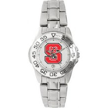 North Carolina State Wolfpack Women's Sport ''Game Day Steel'' Watch Sun Time