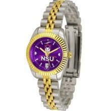 Northwestern State University Ladies Gold Dress Watch