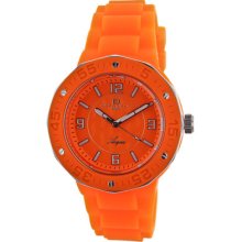 Oceanaut Acqua Orange Dial Rubber Strap Ladies Watch OC0211