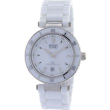 Oceanaut Cm1c2604 Women's Watch Ceramic White Dial Day And Date Displays