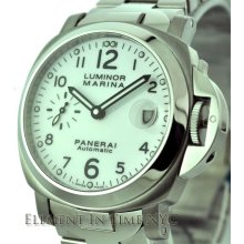 Officine Panerai Luminor Collection Luminor Marina 40mm Stainless Steel White Arabic Dial