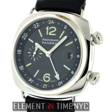 Officine Panerai Radiomir Gmt Stainless Steel Black Dial 42mm Pam 184