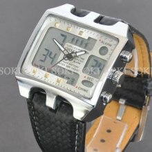 Ohsen Led Quartz Analog Digital Mens Military Army Sport Wrist Watch X068