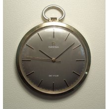 Omega De Ville Pocket Watch 20microns Gold Plated Model 1714 (about 1969-1970)