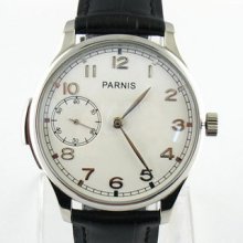 Parnis 44mm White Dial Special9 Hand Winding Watch 6497 E93