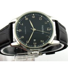 Parnis Black Dial Automatic 43mm Classic Mens Watch