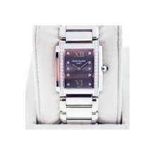 Patek Philippe 4910 Grey Dial With Diamond Markers Watch