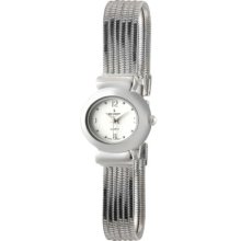 Peugeot Women's Jewelry Strand Bracelet Watch - Silver