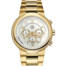 Philip Stein 'Active' Large Chronograph Gold Bracelet Watch Gold