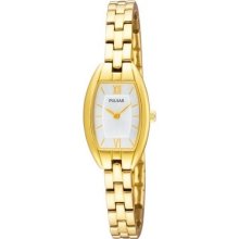 Pulsar Pegg06 Gold Tone White Dial Ladies Watch
