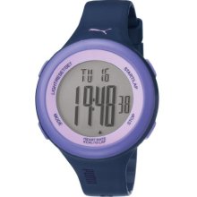 Puma Fit Unisex Digital Watch With Lcd Dial Digital Display And Blue Plastic Or Pu Strap Pu910961006