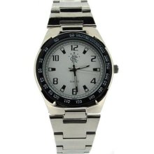 Rangers Football Club White Dial Gents Sports Bracelet Watch Rang04