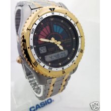 Rare Vintage Casio Dual Time 100m Watch Ad-500 Japan