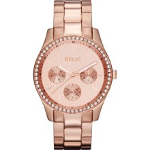 Relic Ladies Rose Gold Tone Band with Rose Gold Tone Dial Watch