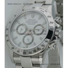 Rolex 40mm Steel Daytona White Dial 116520 Watch Chest
