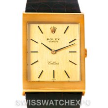 Rolex Cellini Vintage 18k Yellow Gold Watch 4027