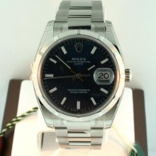 Rolex Date Men's 115210 Blue Dial