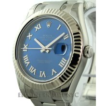 Rolex Datejust II 41mm Blue Roman Dial