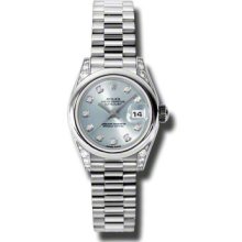 Rolex Datejust Lady Platinum President 179296 gbdp