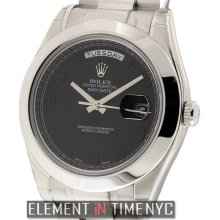 Rolex Day-Date II President Platinum Blackout