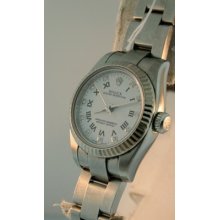 Rolex Oyster Perpetual Diamond Dial $7,850.00 Stainless Steel Ladies 26mm Watch