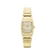 Rotary Ladies Rlb00030/07 Gold Plated Diamond Set Bracelet Watch Rrp Â£189.00