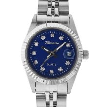 Rousseau Ladies Madison Stainless Strap & Blue Dial