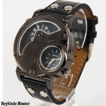 Russian Army Military Mens Quartz Wrist Watch Analog Dual Time Rare R004