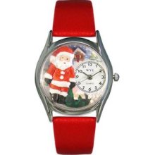 S-1221001 Christmas Santa Claus Watch Classic Silver