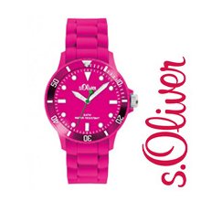 s.Oliver Silicone Band Watch Neon SO-2333-PQ Unisex