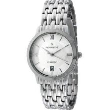 Sale: Peugeot Mens Silver Tone Watch 144m