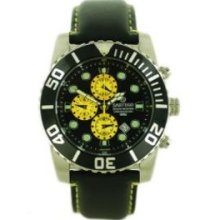 Sartego Mens SPC53-L Ocean Master Leather Band Chronograph