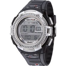 Sector Sports Watch R3251172115 In Collection Street With Digital Display, Grey Dial And Strap