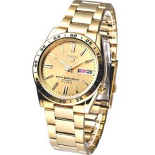 Seiko 5 Gold Tone Automatic Men's Watch Snke06