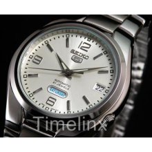 Seiko 5 Mens Automatic Watch Snk619k President Dial - Box & Warranty - Uk