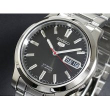 Seiko 5 Snk795 Men's Stainless Steel Automatic Black Dial Watch Snk795k1
