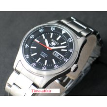 Seiko 5 Sports Automatic 100m Oyster Black Watch Snzg05